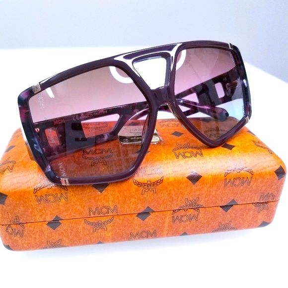 NWT MCM 671S-613WINE MARBLE SUNGLASSES - Picture 2 of 4